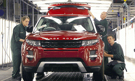 Condair humidification at Jaguar Land Rover