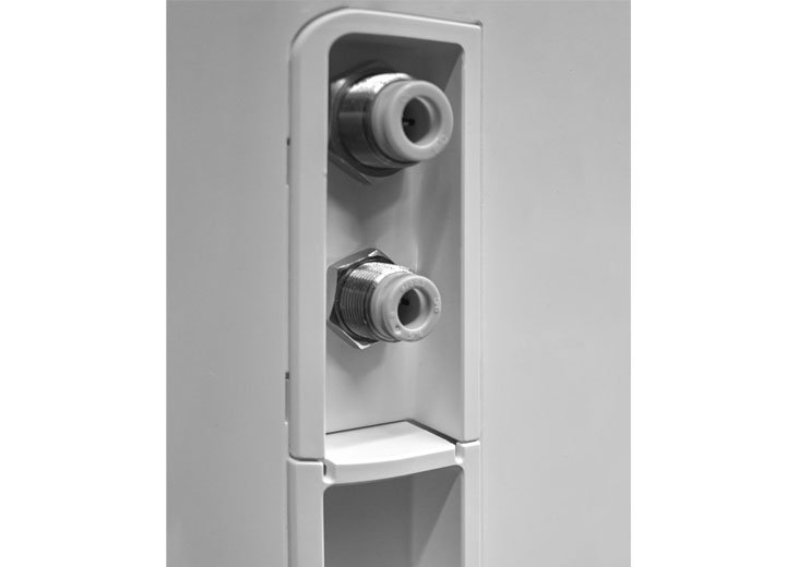 PH 1000 Pro connections for water and drain
