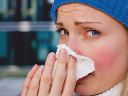 Woman ill with viral infection