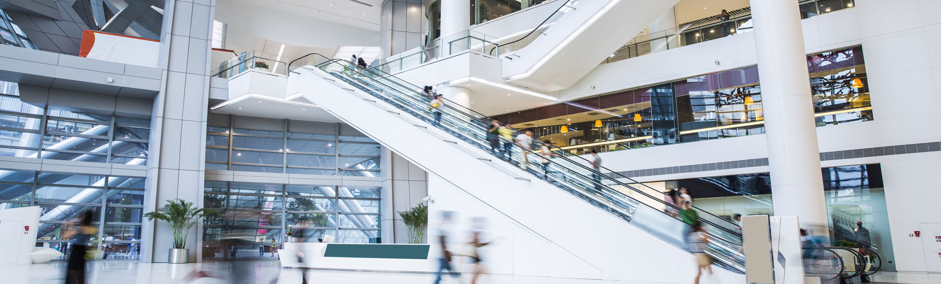 Large indoor shopping mall